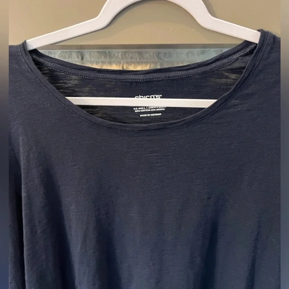 Chico's size Large Ultimate tee, comfortable cotton - Picture 3 of 7